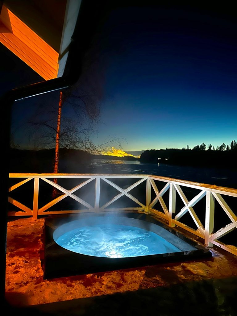 Poreallas rantasaunalla