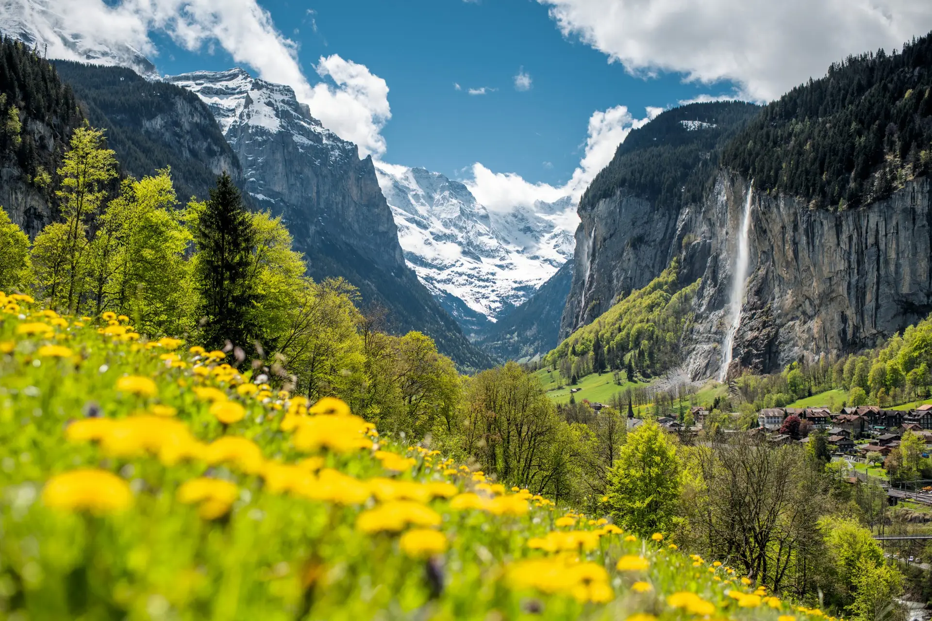 Alpenlandschaft und Ruhe im Lauterbrunnental