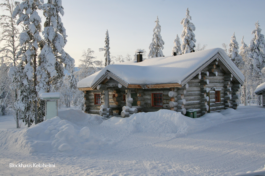 Winterwoche im Blockhaus in Luosto