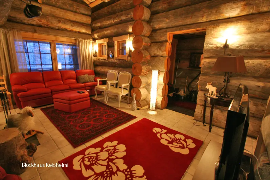 Winterwoche im Blockhaus in Luosto