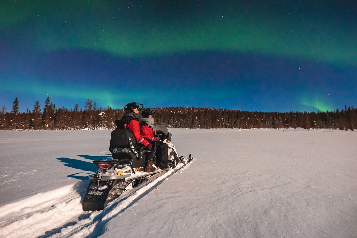 Motorschlittensafari durch Fjäll-Lappland in Muonio