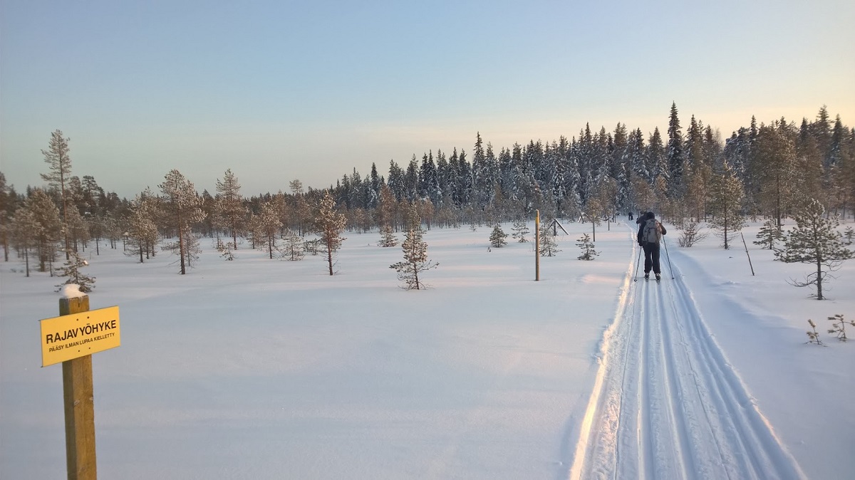 Skiwanderung Finnlands wilder osten in Kuusamo