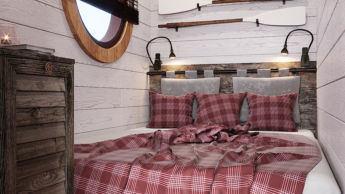 Eco wood houseboat in Heinola
